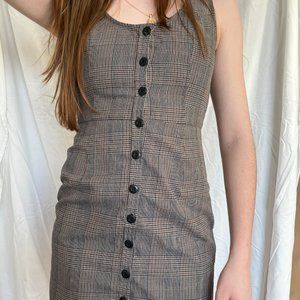 OBEY dress, xs, black and brown